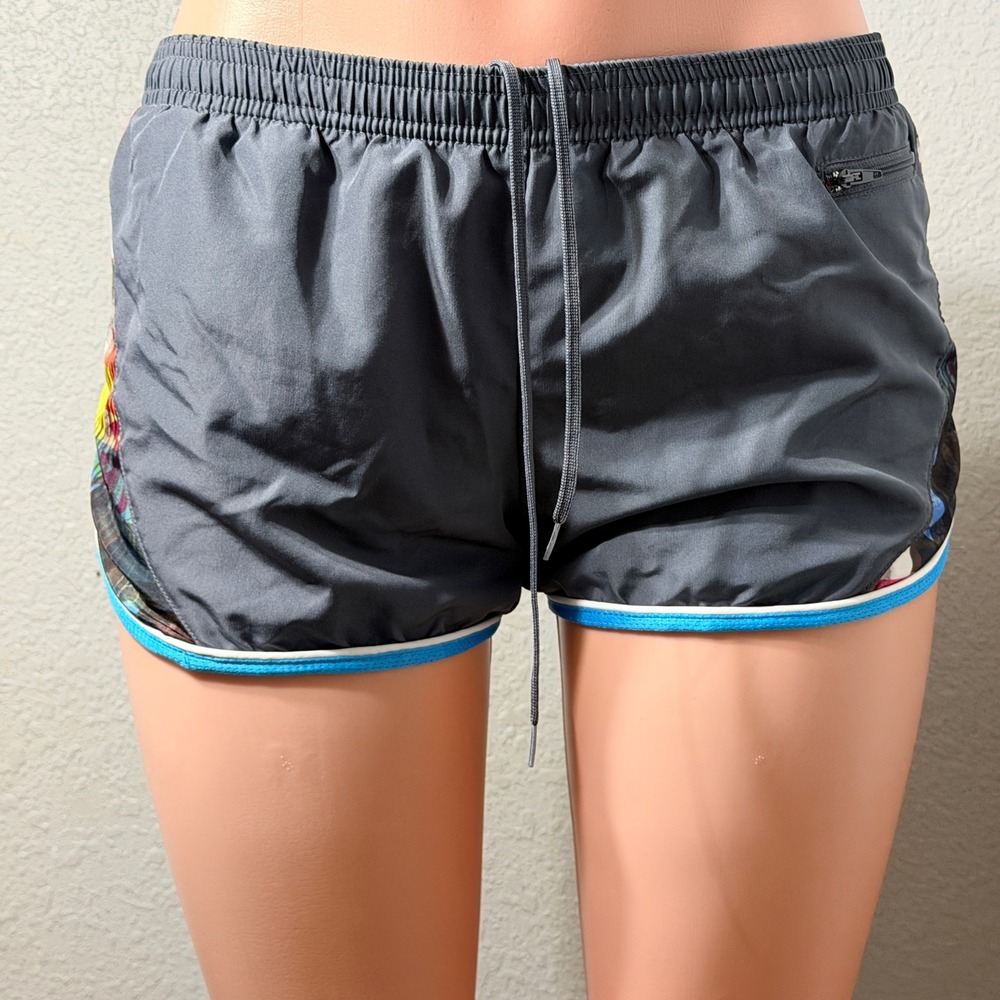 Soffe Athletic Running Shorts Womens Medium Gray Multicolor 3" Inseam